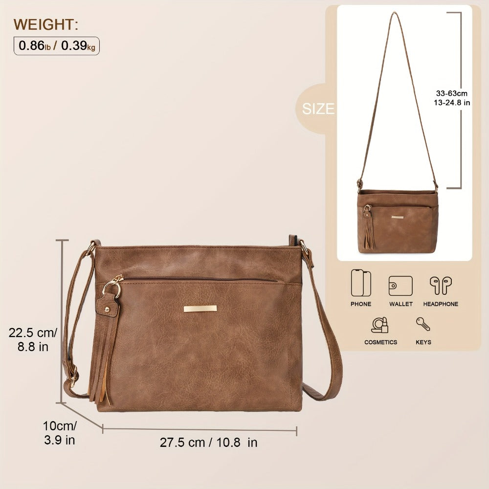 Crossbody Bag for Women – Large Capacity, Adjustable Strap, for Travel & Work – detail view 3