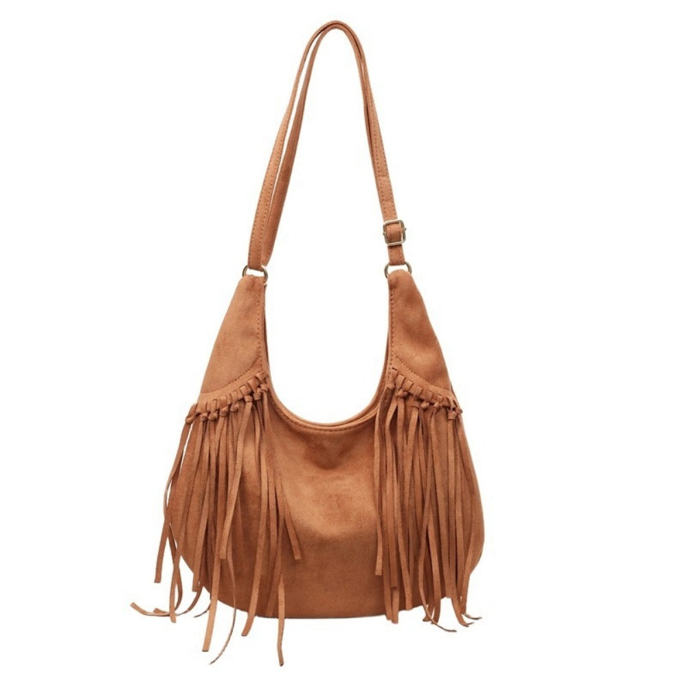 Crossbody Bag for Women – Large Capacity, Vintage Dumpling Large Capacity Tassel – detail view 6