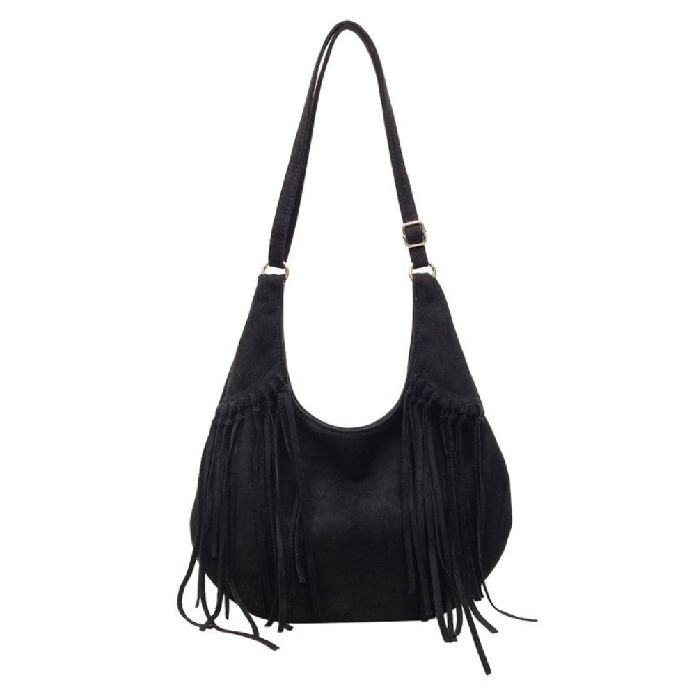 Crossbody Bag for Women – Large Capacity, Vintage Dumpling Large Capacity Tassel – detail view 7