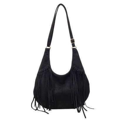 Crossbody Bag for Women – Large Capacity, Vintage Dumpling Large Capacity Tassel – detail view 7