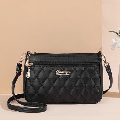 Crossbody Bag for Women – Large Capacity, Embroidered Solid Color Large Capacity – front view - product view 11