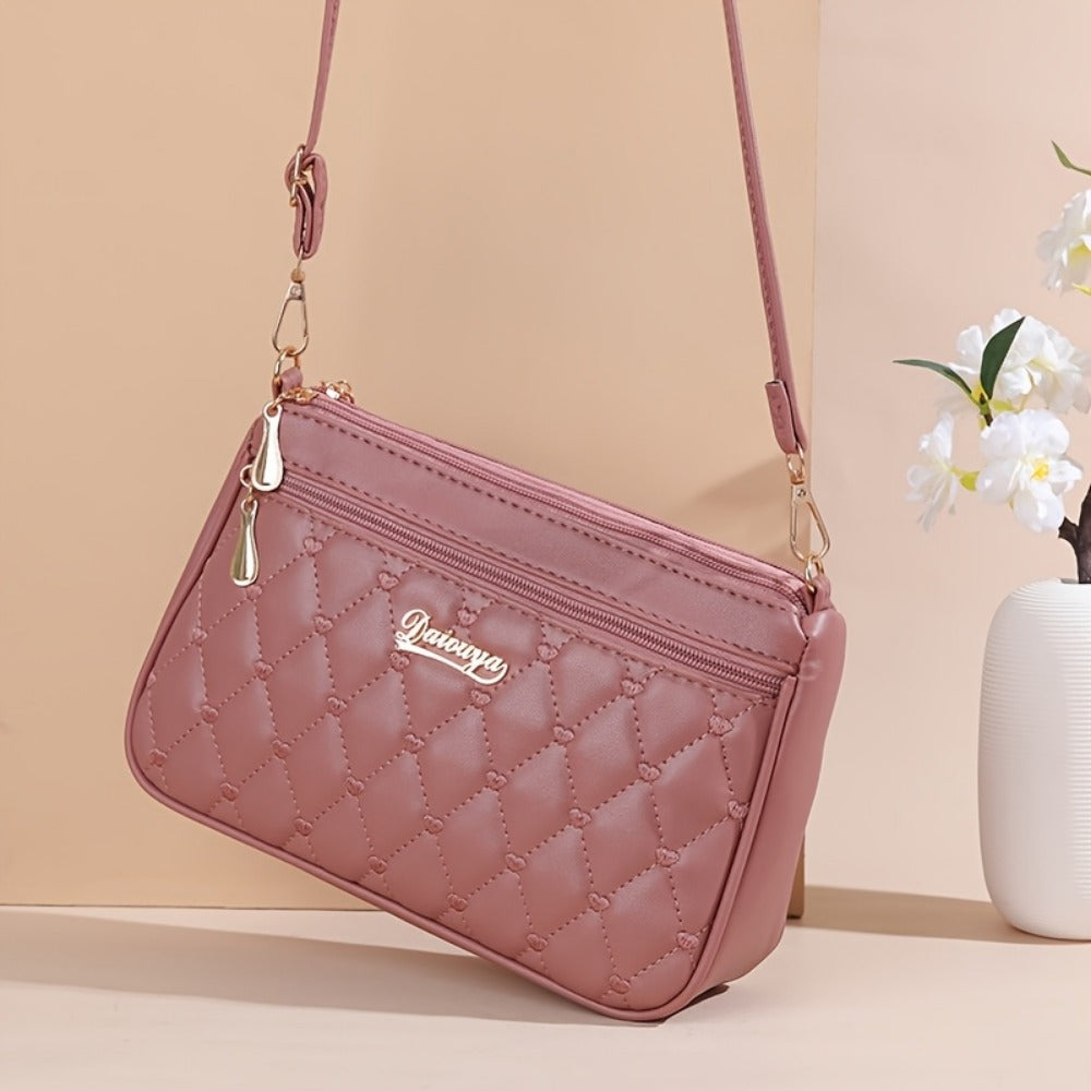 Crossbody Bag for Women – Large Capacity, Embroidered Solid Color Large Capacity – detail view 4