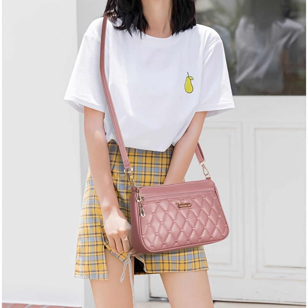 Crossbody Bag for Women – Large Capacity, Embroidered Solid Color Large Capacity – detail view 9