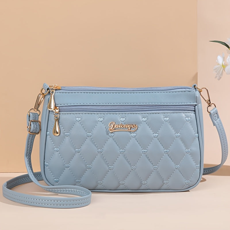 Crossbody Bag for Women – Large Capacity, Embroidered Solid Color Large Capacity – alternate view
