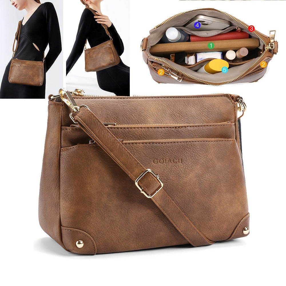 Crossbody Bag for Women – Large Capacity, for Travel & Work – front view