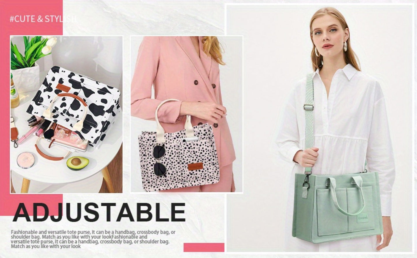 Crossbody Bag for Women – Large Capacity, for Travel & Work – detail view 26