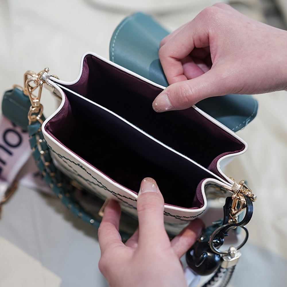 Crossbody Bag for Women – Mini, Mini Plaid Luxury Style Flap – detail view 13