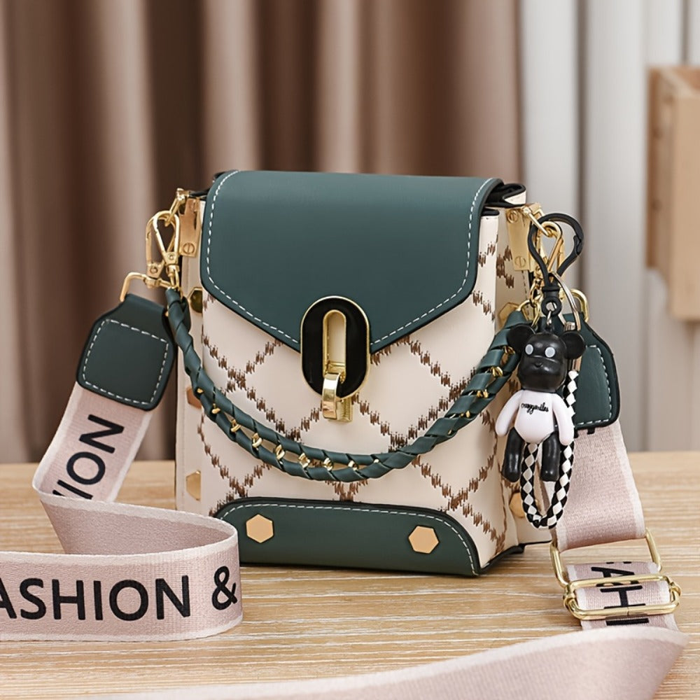 Crossbody Bag for Women – Mini, Mini Plaid Luxury Style Flap – detail view 8