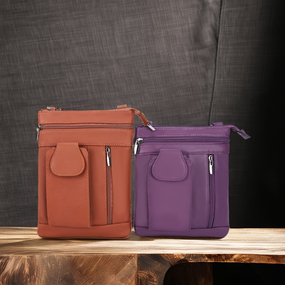Crossbody Bag for Women – Multi-Pocket, Adjustable Strap – front view
