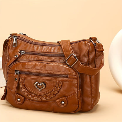 Crossbody Bag for Women – Multi-Pocket, Large Capacity, for Everyday Use – front view