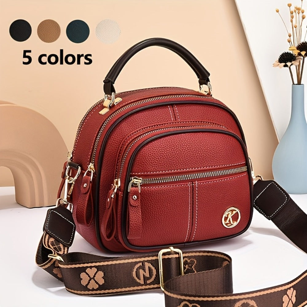 Crossbody Bag for Women – Multi-Pocket, Adjustable Strap, for Everyday Use – front view