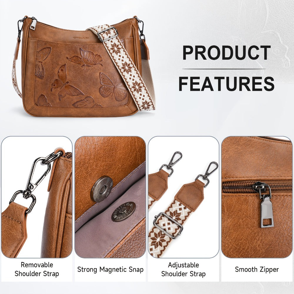 Crossbody Bag for Women – Multi Pocket, Lightweight, Adjustable Strap, for Travel & Work – detail view 8