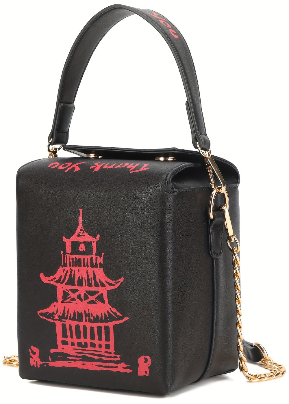 Crossbody Bag for Women – Novelty Fun Geometric Print Square – detail view 22