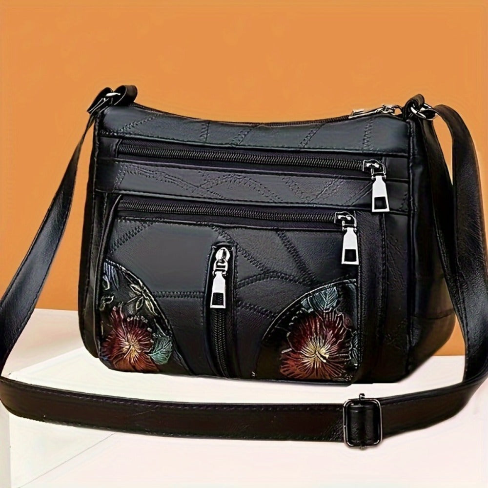 Crossbody Bag for Women – Nylon, Adjustable Strap – front view