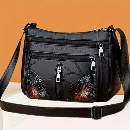 Crossbody Bag for Women – Nylon, Adjustable Strap – front view