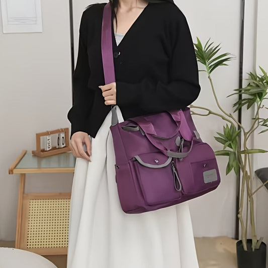 Crossbody Bag for Women – 4 Colors, Nylon, Large Capacity, Lightweight – front view