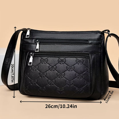 Crossbody Bag for Women – Nylon, Multi-Pocket, Large Capacity, Adjustable Strap – front view - product view 12