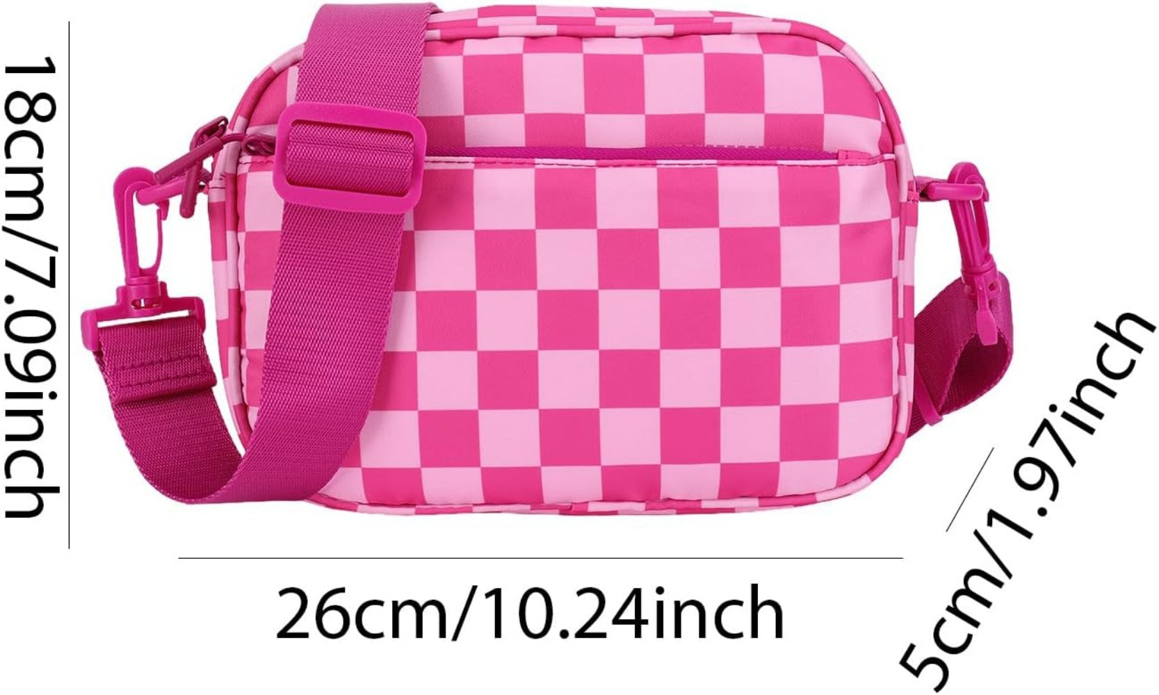 Crossbody Bag for Women – 7 Colors, Nylon, Multi-Pocket, Lightweight – detail view 19
