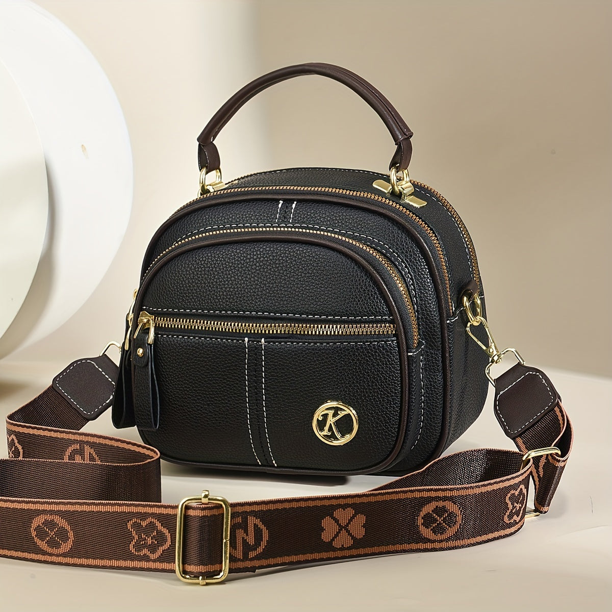 Crossbody Bag for Women – Polyester, Adjustable Strap, for Everyday Use – front view - product view 19
