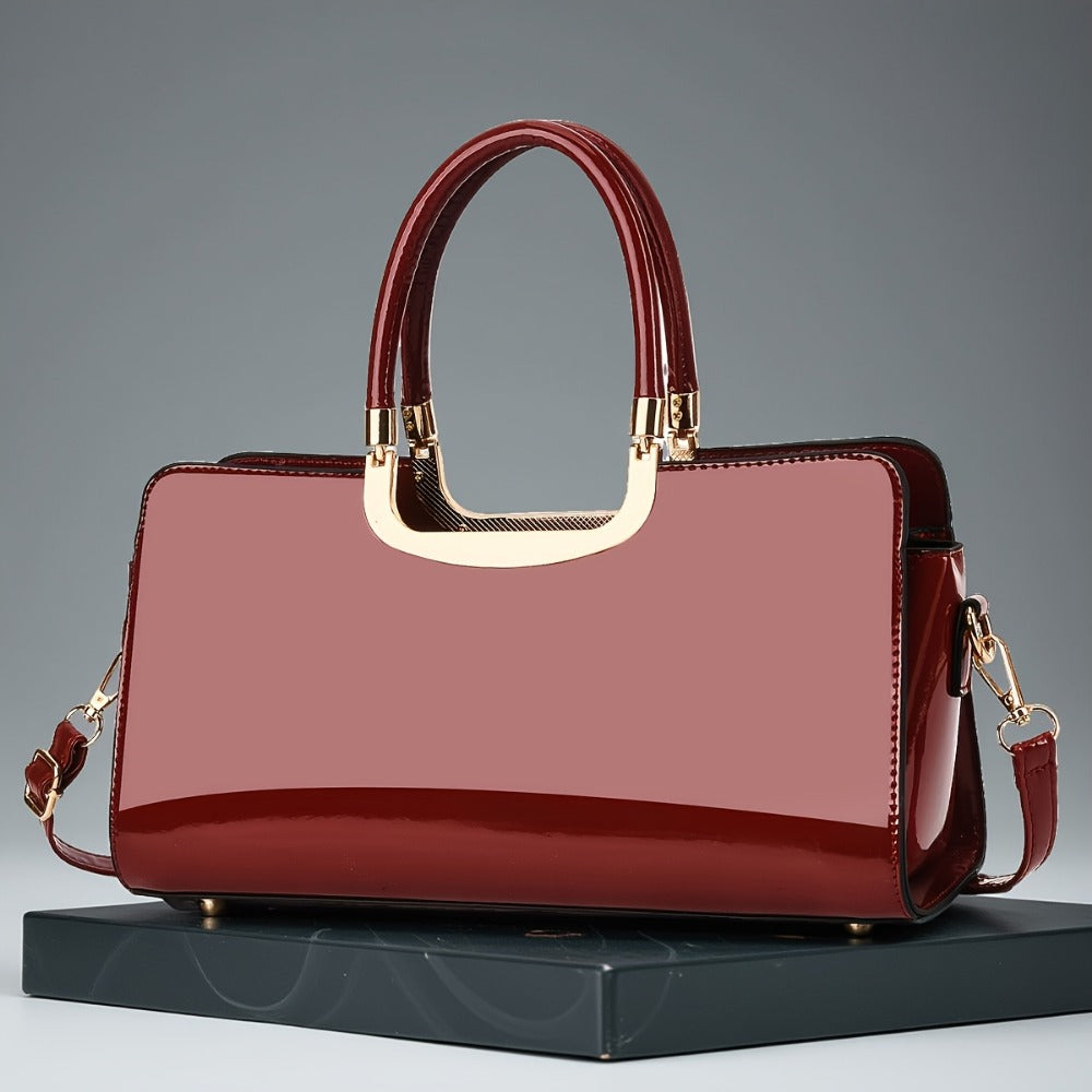 Crossbody Bag for Women – Polyester, Croc Print Glossy Evening Way – detail view 13