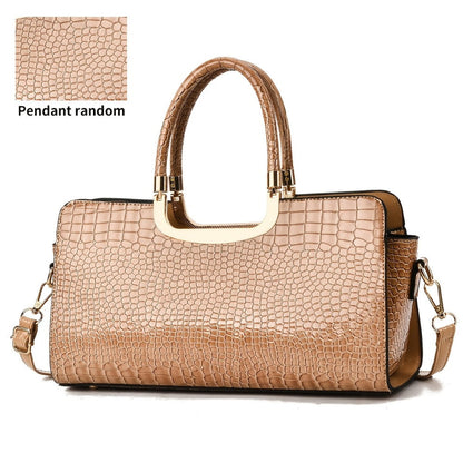 Crossbody Bag for Women – Polyester, Croc Print Glossy Evening Way – detail view 14