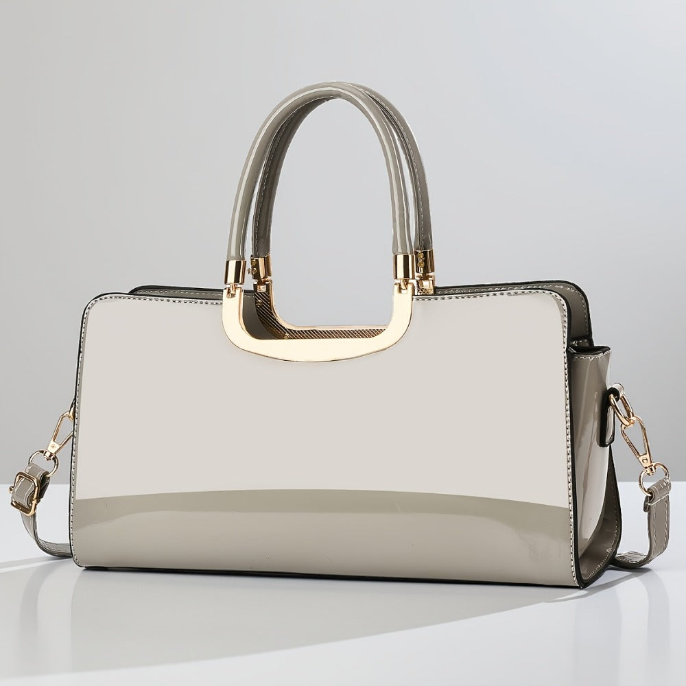 Crossbody Bag for Women – Polyester, Croc Print Glossy Evening Way – detail view 16