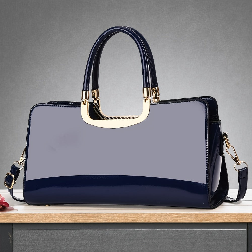 Crossbody Bag for Women – Polyester, Croc Print Glossy Evening Way – detail view 17
