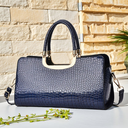 Crossbody Bag for Women – Polyester, Croc Print Glossy Evening Way – detail view 24