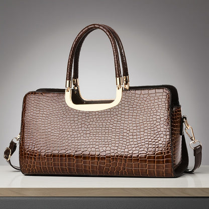 Crossbody Bag for Women – Polyester, Croc Print Glossy Evening Way – detail view 25