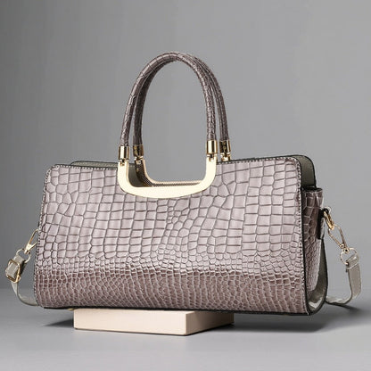 Crossbody Bag for Women – Polyester, Croc Print Glossy Evening Way – detail view 28