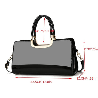 Crossbody Bag for Women – Polyester, Croc Print Glossy Evening Way – detail view 7