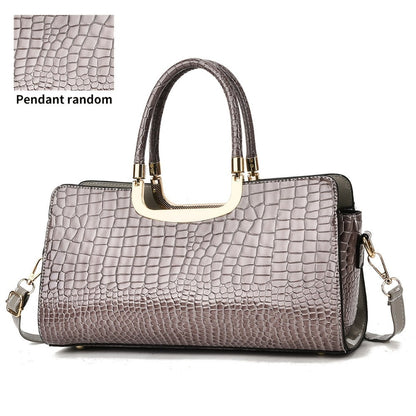 Crossbody Bag for Women – Polyester, Croc Print Glossy Evening Way – detail view 10