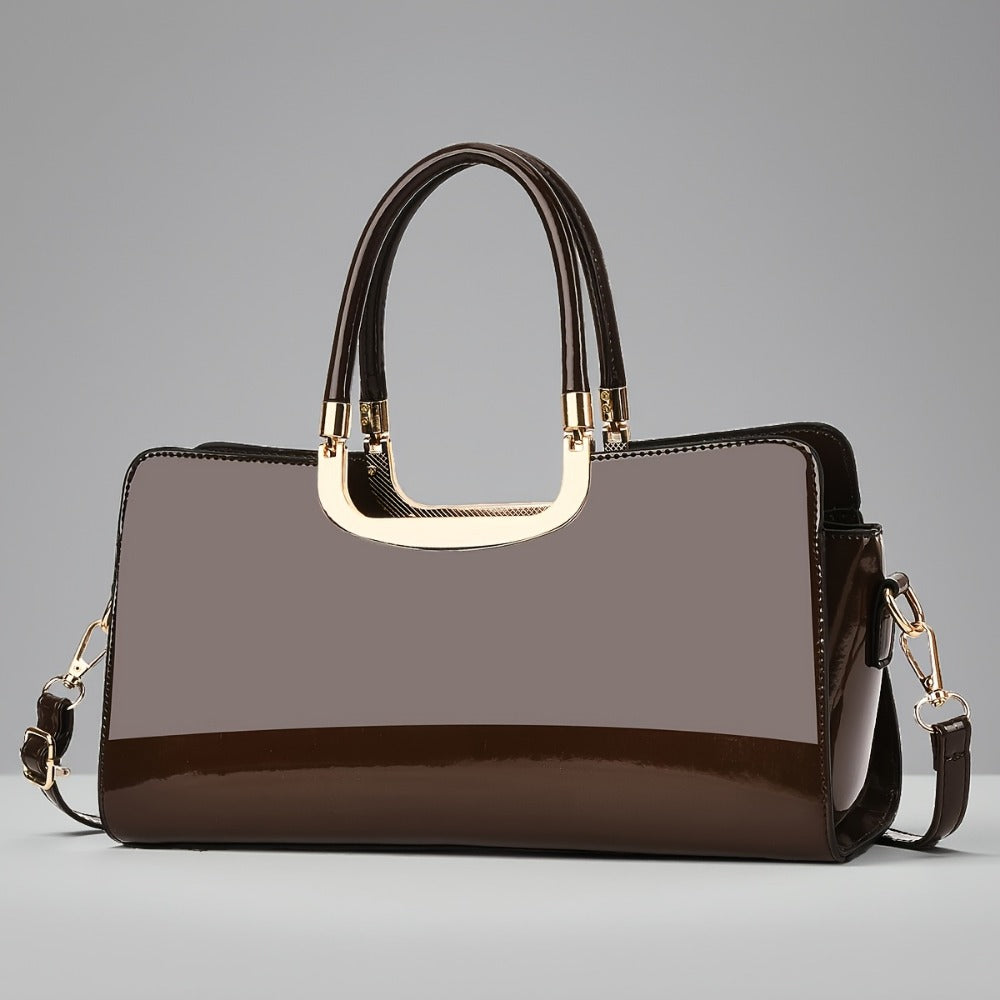 Crossbody Bag for Women – Polyester, Croc Print Glossy Evening Way – detail view 11