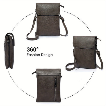Crossbody Bag for Women – 7 Colors, PU Leather, Adjustable Strap – detail view 18