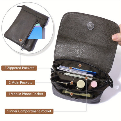 Crossbody Bag for Women – 7 Colors, PU Leather, Adjustable Strap – detail view 19