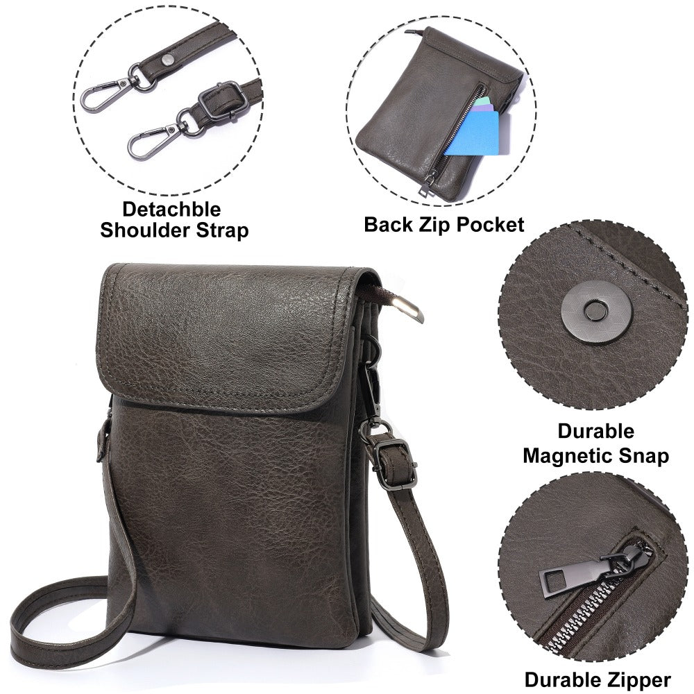 Crossbody Bag for Women – 7 Colors, PU Leather, Adjustable Strap – detail view 21