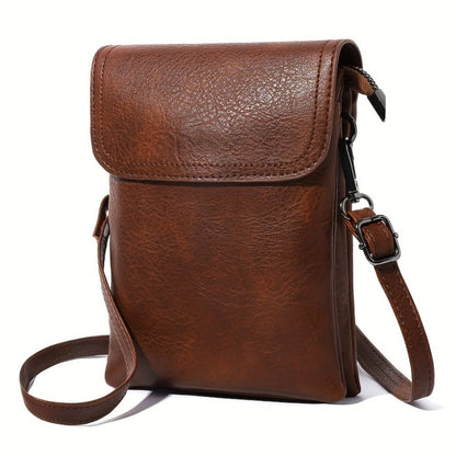 Crossbody Bag for Women – 7 Colors, PU Leather, Adjustable Strap – front view