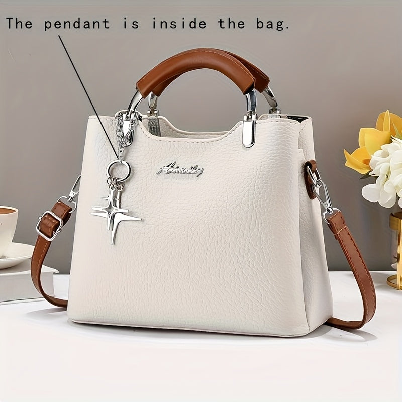 Crossbody Bag for Women – PU Leather, Adjustable Strap, for Work – front view - product view 16