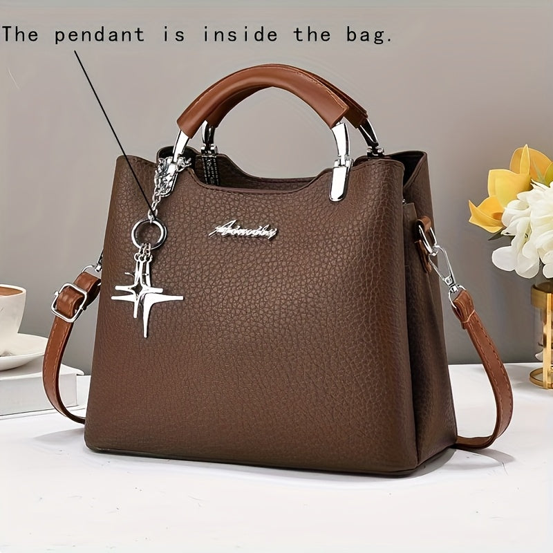 Crossbody Bag for Women – PU Leather, Adjustable Strap, for Work – detail view 2