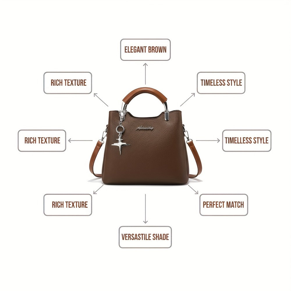 Crossbody Bag for Women – PU Leather, Adjustable Strap, for Work – detail view 11