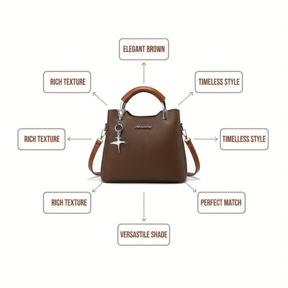 Crossbody Bag for Women – PU Leather, Adjustable Strap, for Work – detail view 11
