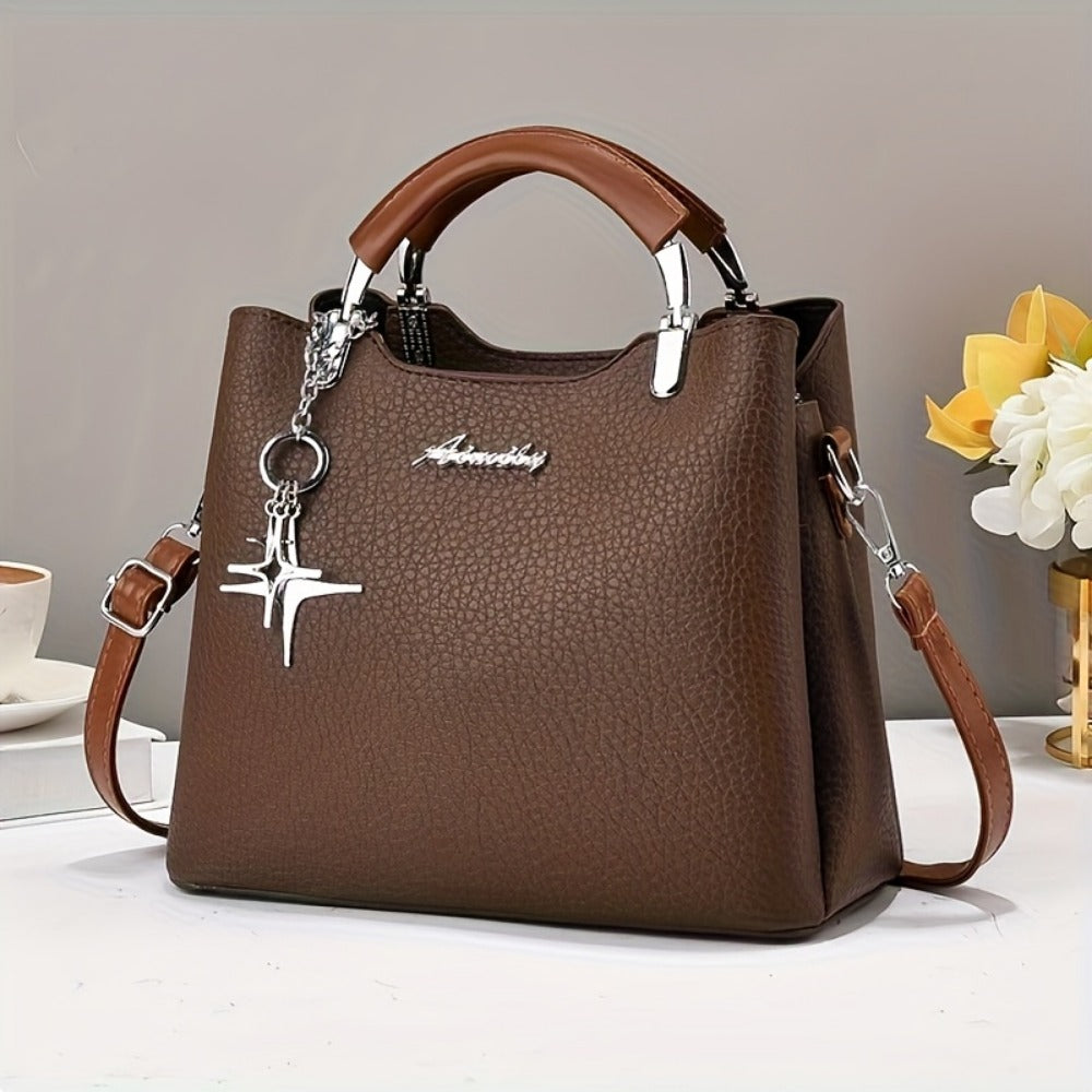 Crossbody Bag for Women – PU Leather, Adjustable Strap, for Work – front view