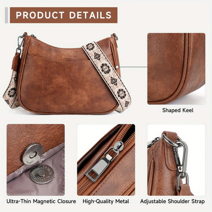 Crossbody Bag for Women – 7 Colors, PU Leather, Adjustable Strap – detail view 11