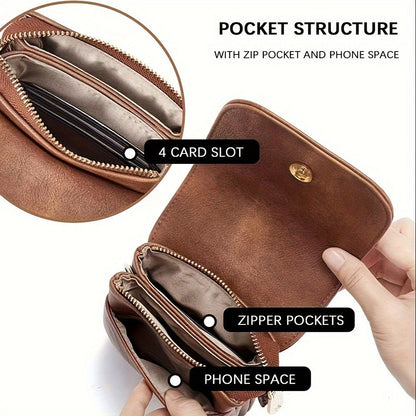 Crossbody Bag for Women – 4 Colors, PU Leather, Adjustable Strap – detail view 13