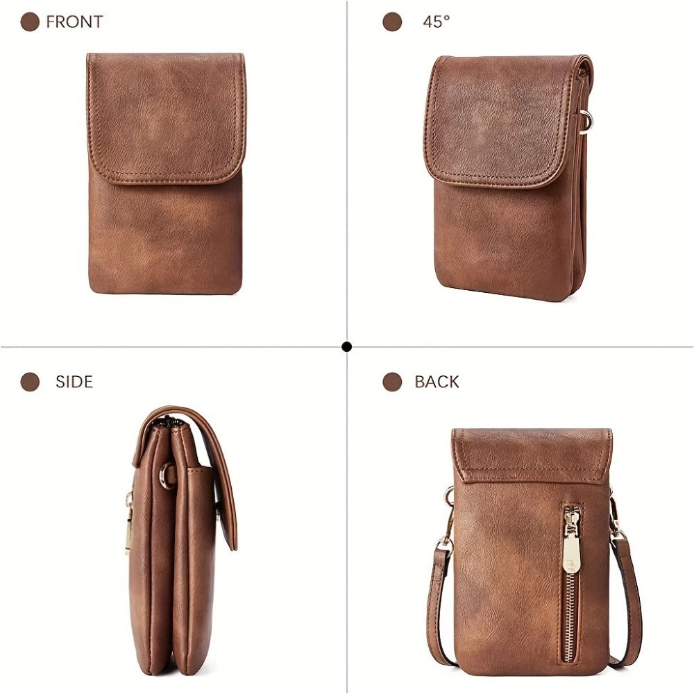 Crossbody Bag for Women – 4 Colors, PU Leather, Adjustable Strap – detail view 14