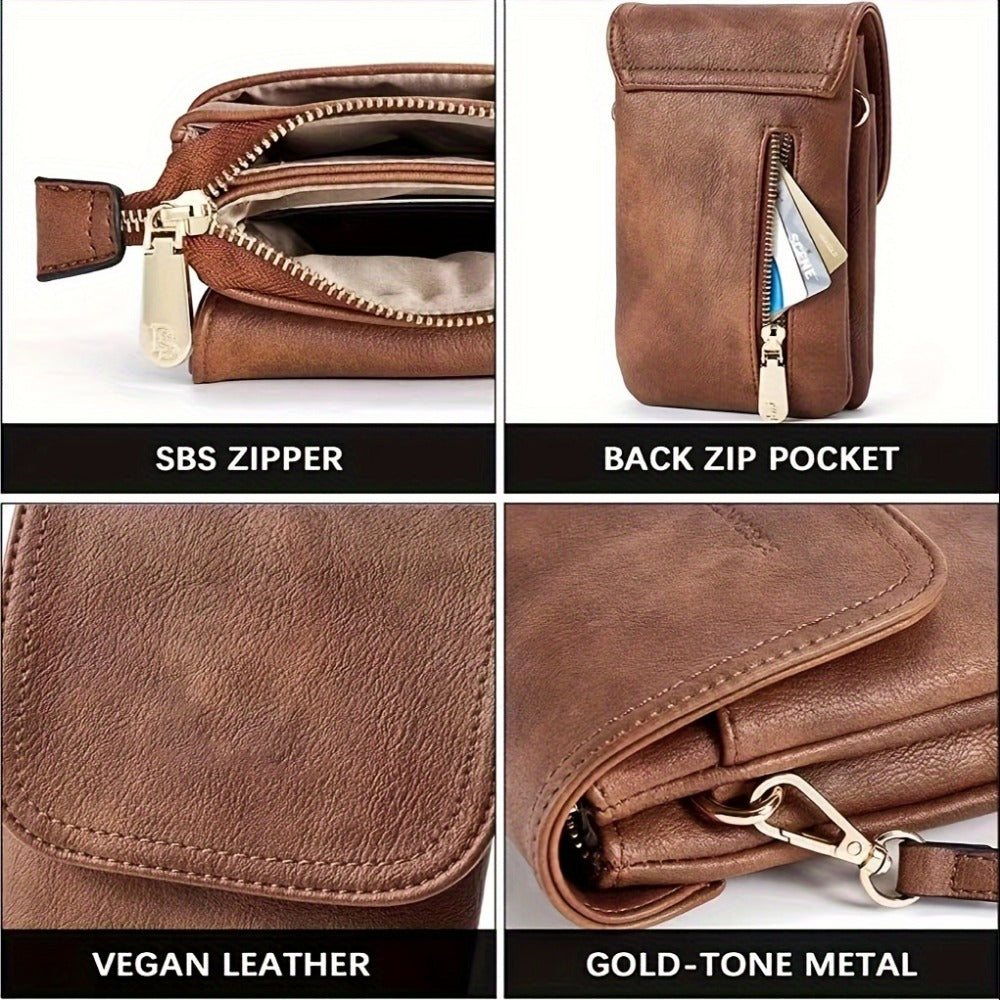 Crossbody Bag for Women – 4 Colors, PU Leather, Adjustable Strap – detail view 15
