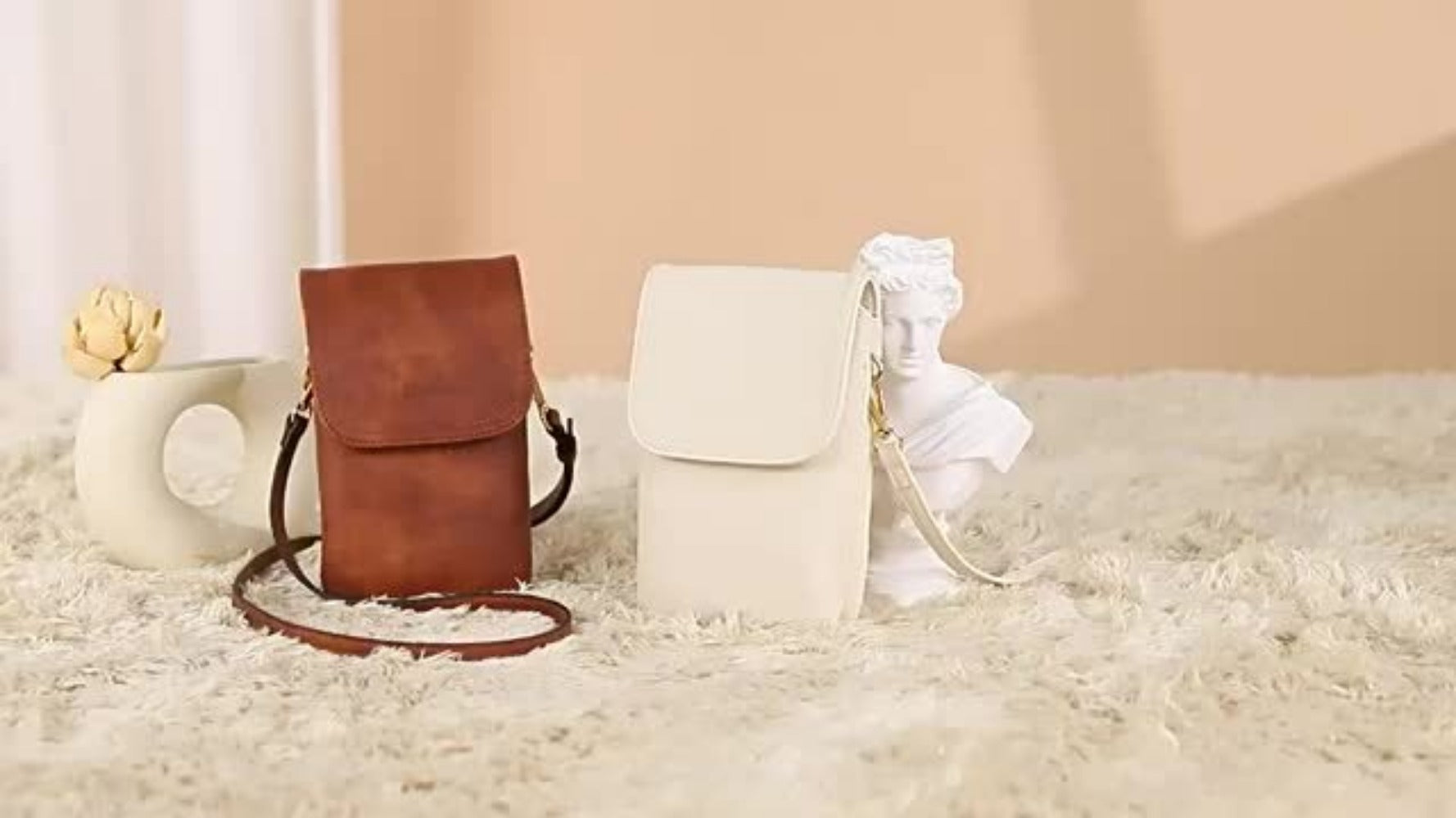 Crossbody Bag for Women – 4 Colors, PU Leather, Adjustable Strap – detail view 17
