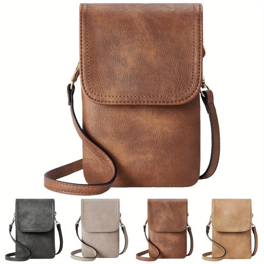 Crossbody Bag for Women – 4 Colors, PU Leather, Adjustable Strap – front view