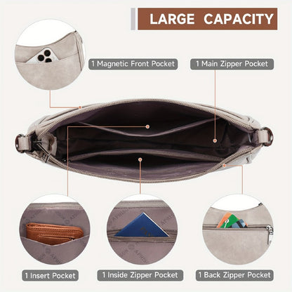 Crossbody Bag for Women – PU Leather, Adjustable Strap, for Everyday Use – detail view 7
