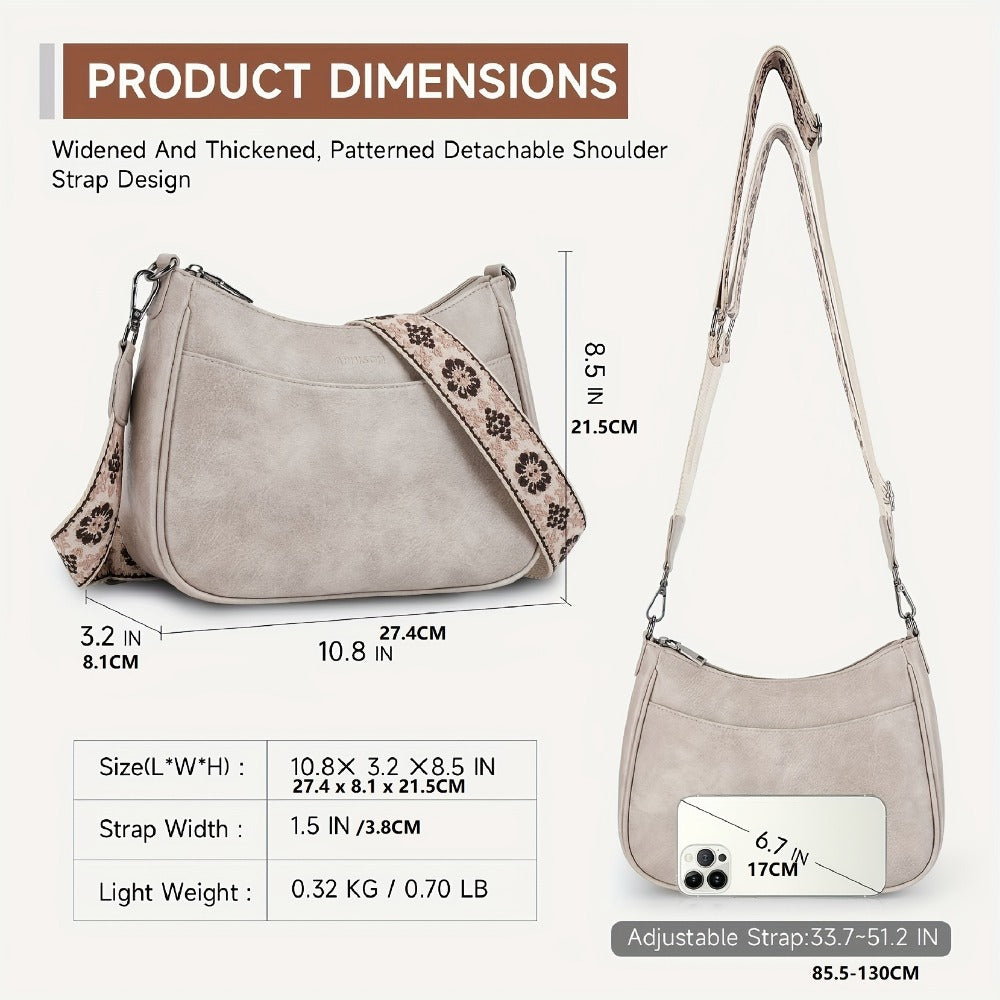 Crossbody Bag for Women – PU Leather, Adjustable Strap, for Everyday Use – detail view 11